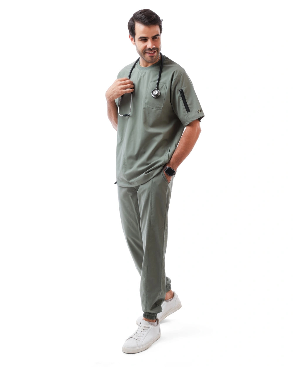 Round Sportive Scrub Olive