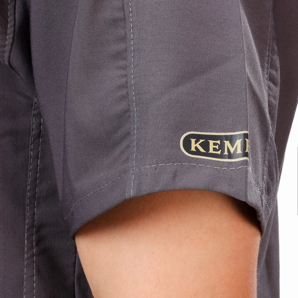 Premium Unisex Half Coller Scrub Grey