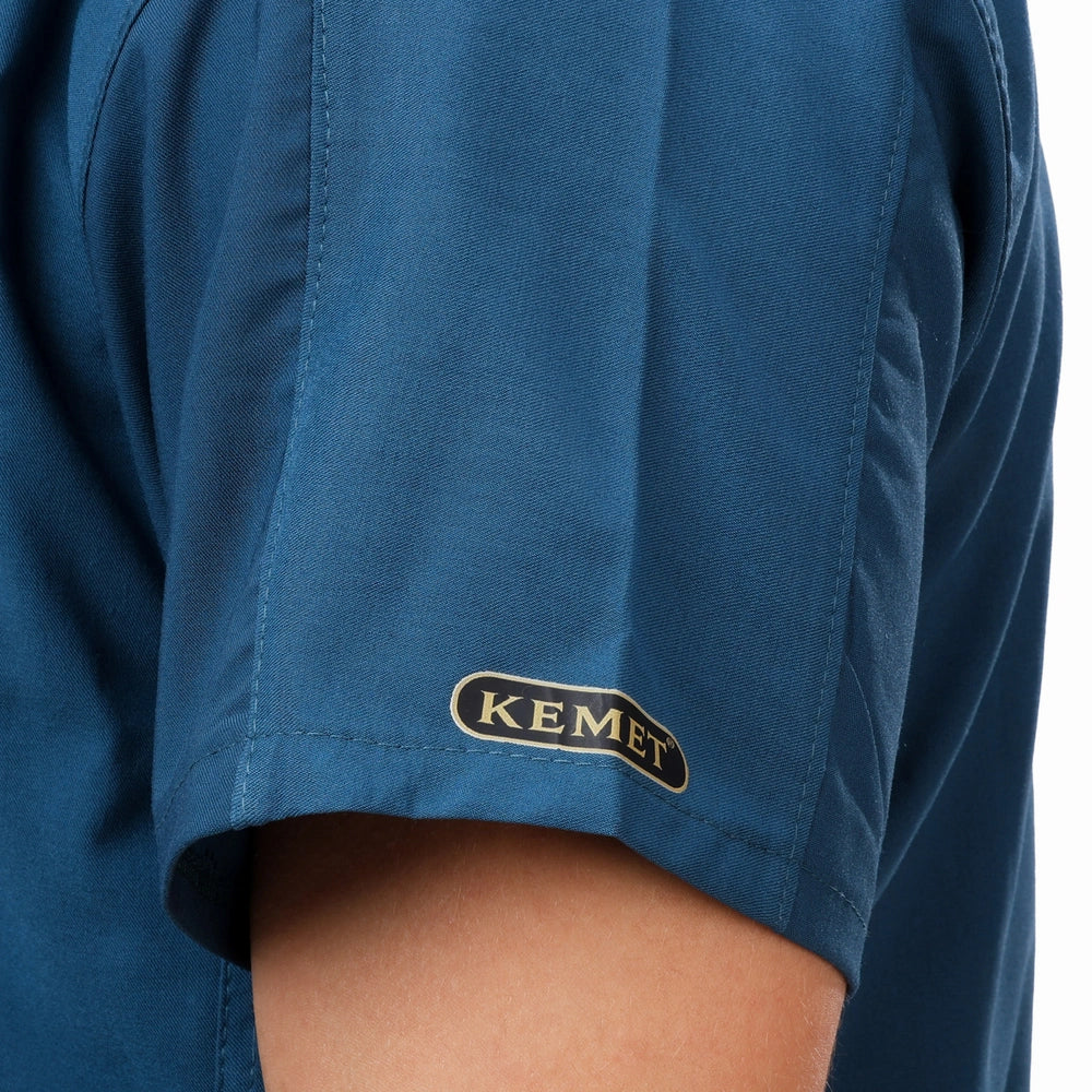 Premium Unisex Half Coller Scrub Petroleum