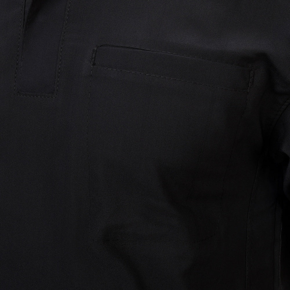 Premium Unisex Half Coller Scrub Black