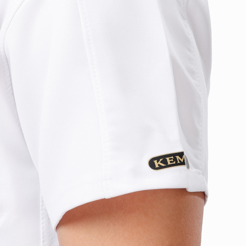 Premium Unisex Half Coller Scrub White