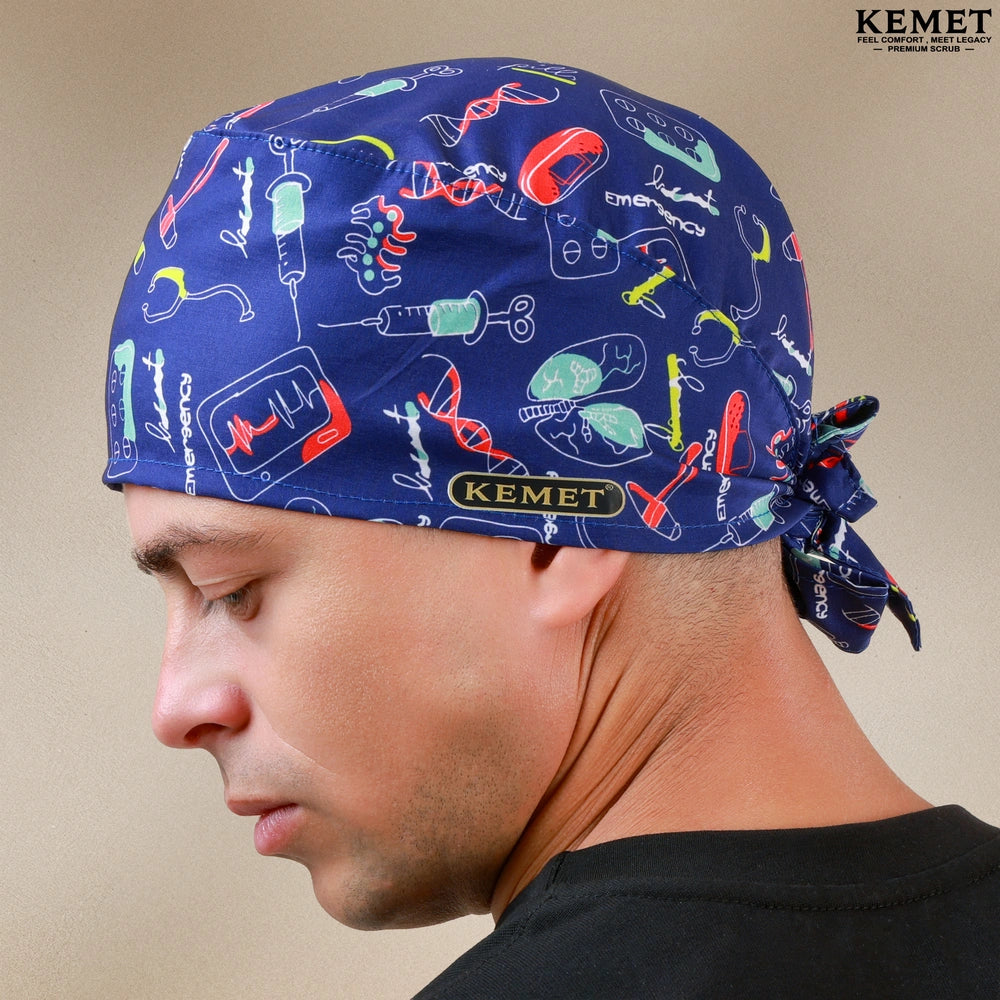 Printed Head Caps Purple