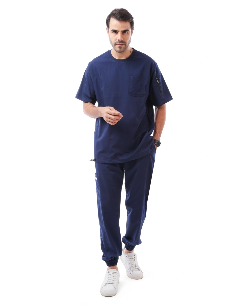 Round Sportive Scrub Navy