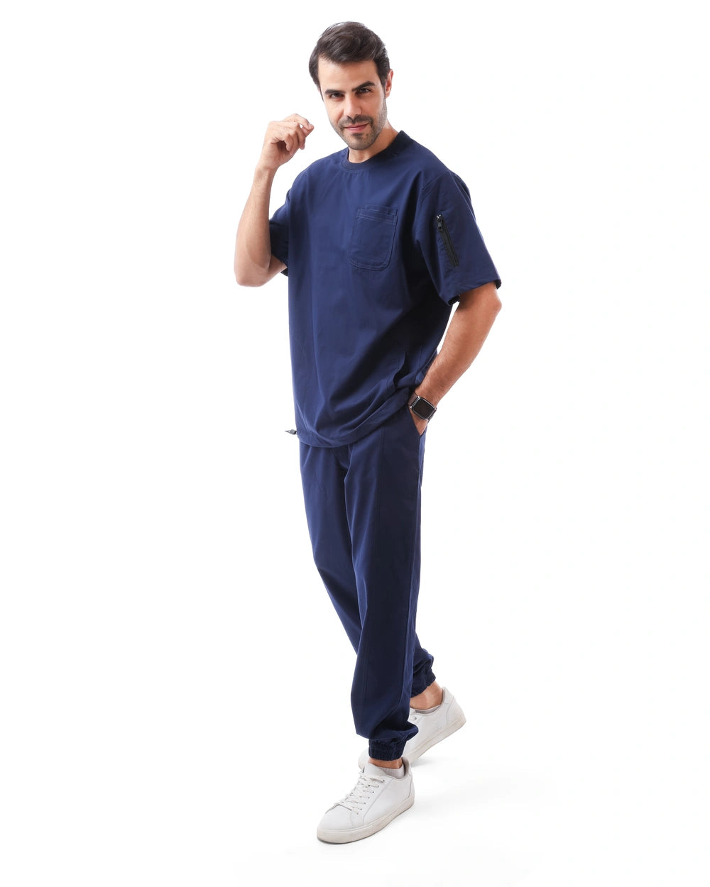 Round Sportive Scrub Navy