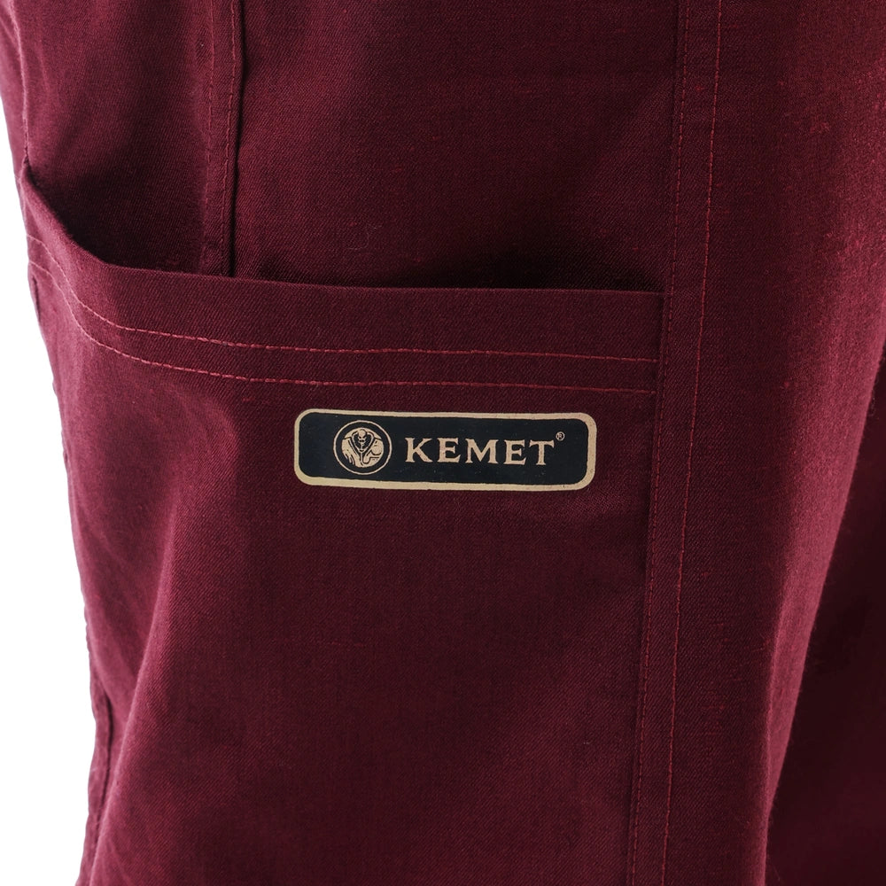 Round Sportive Scrub Burgundy