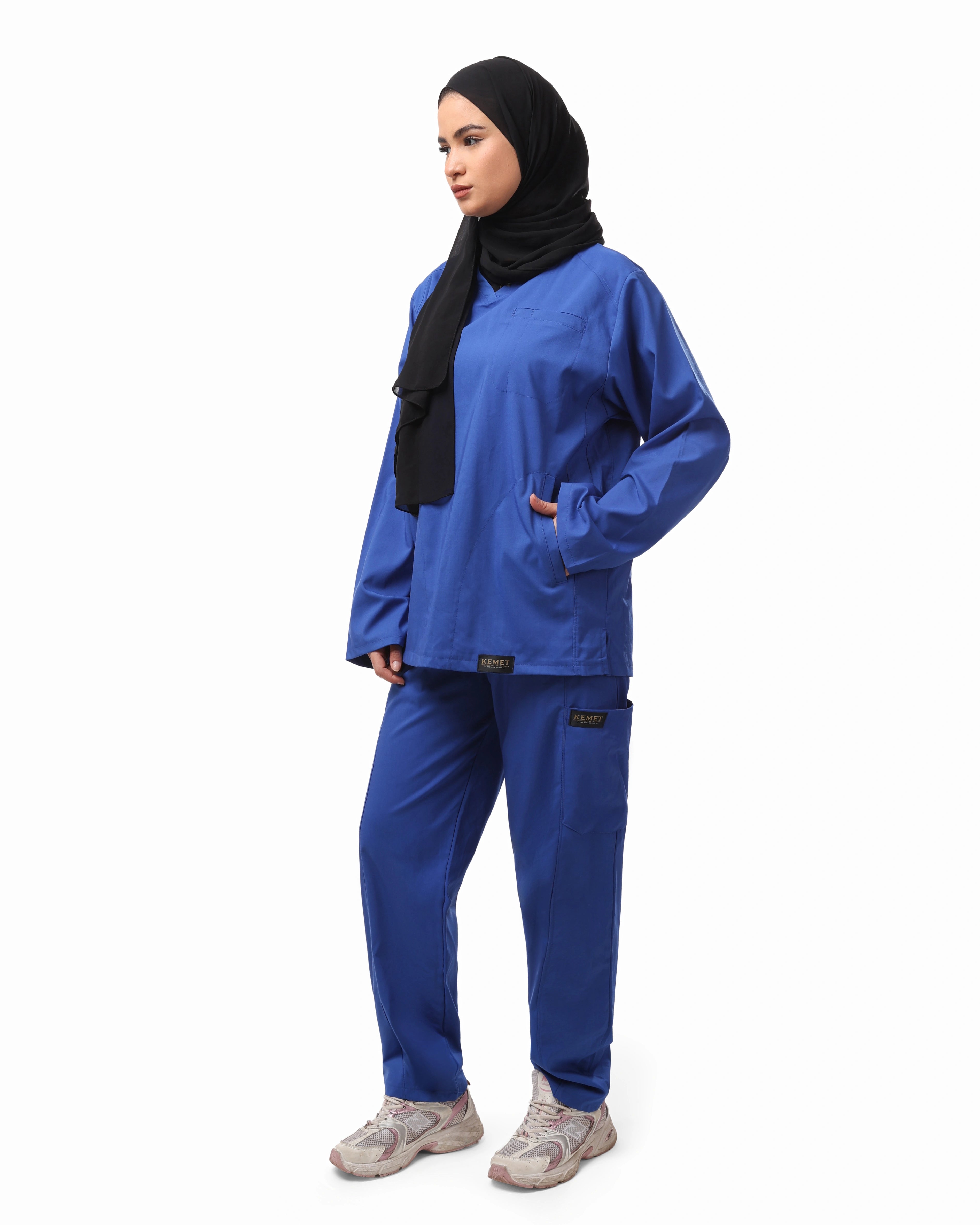 Royal Blue NILE Scrub – KEMET Modest Series