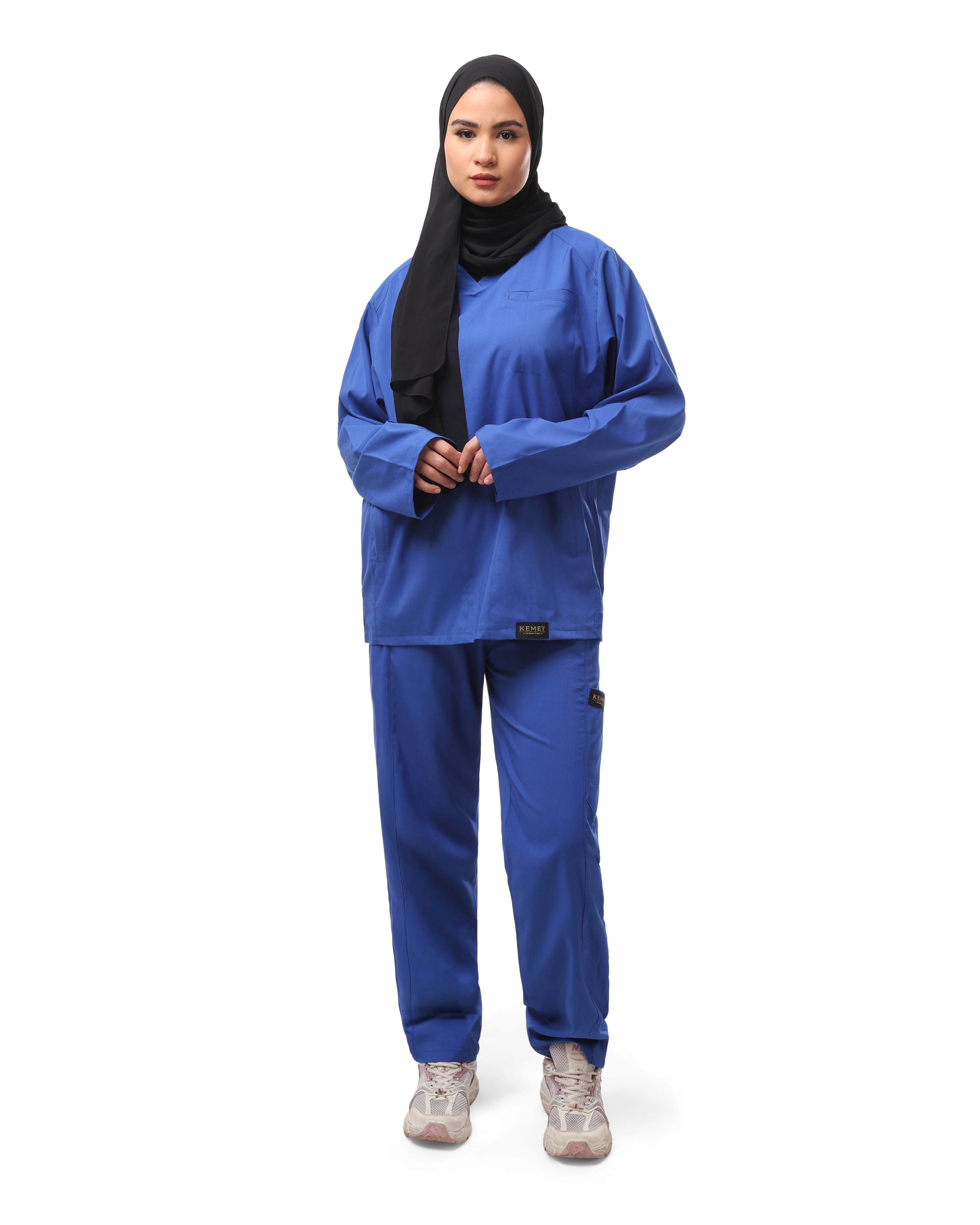 Royal Blue NILE Scrub – KEMET Modest Series