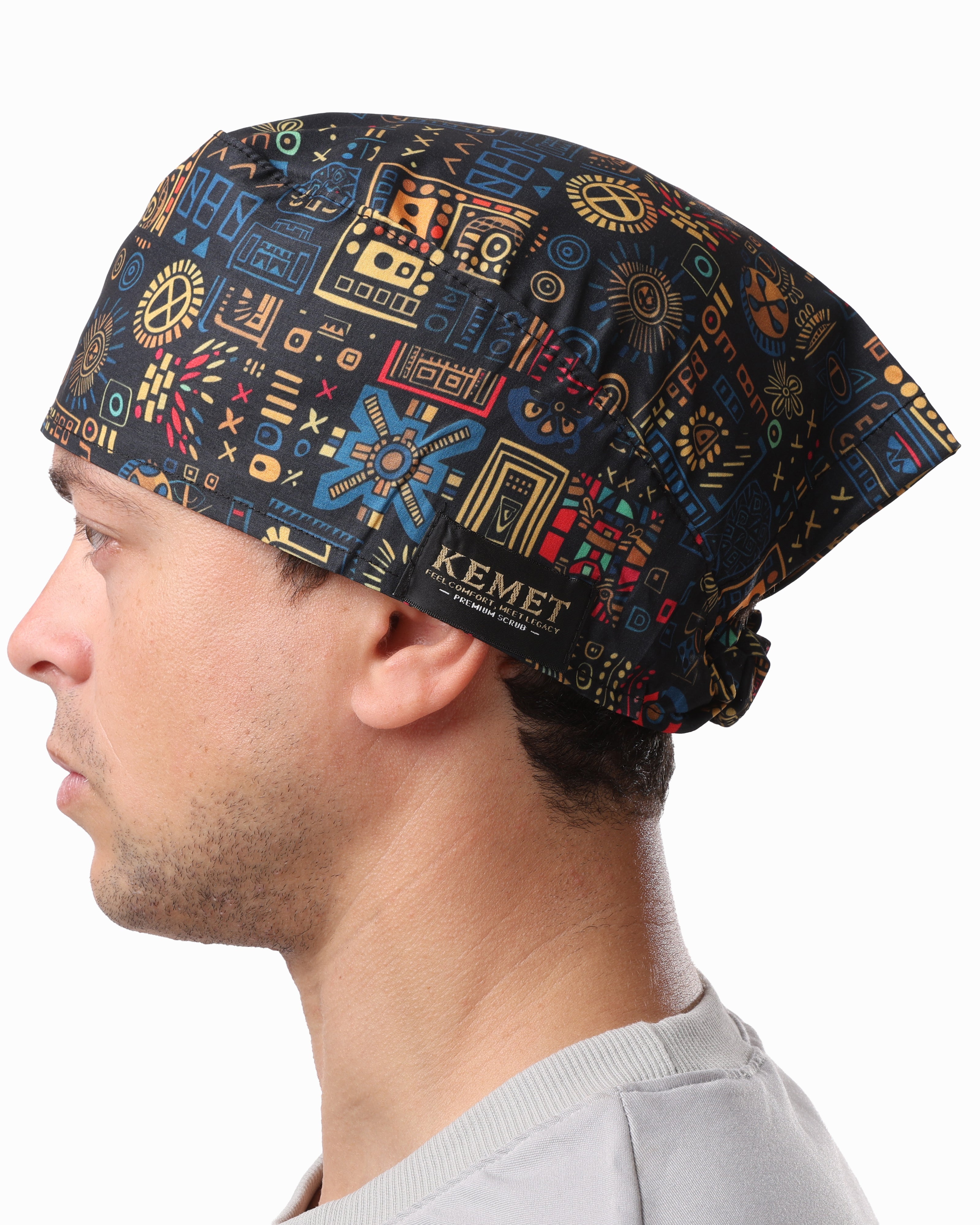 Printed Head Caps Hieroglyps