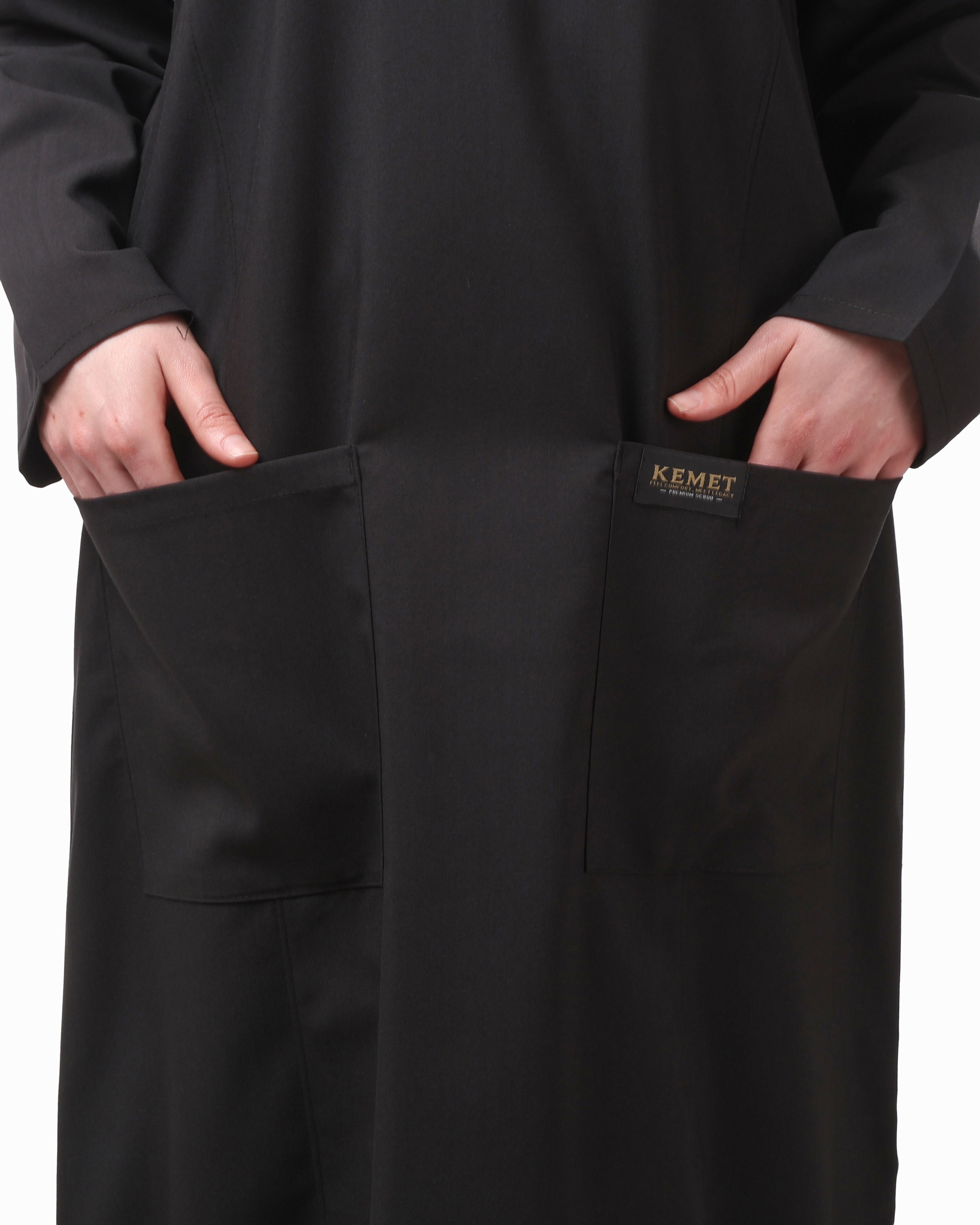 Black QUEEN Long Tunic – KEMET Modest Series