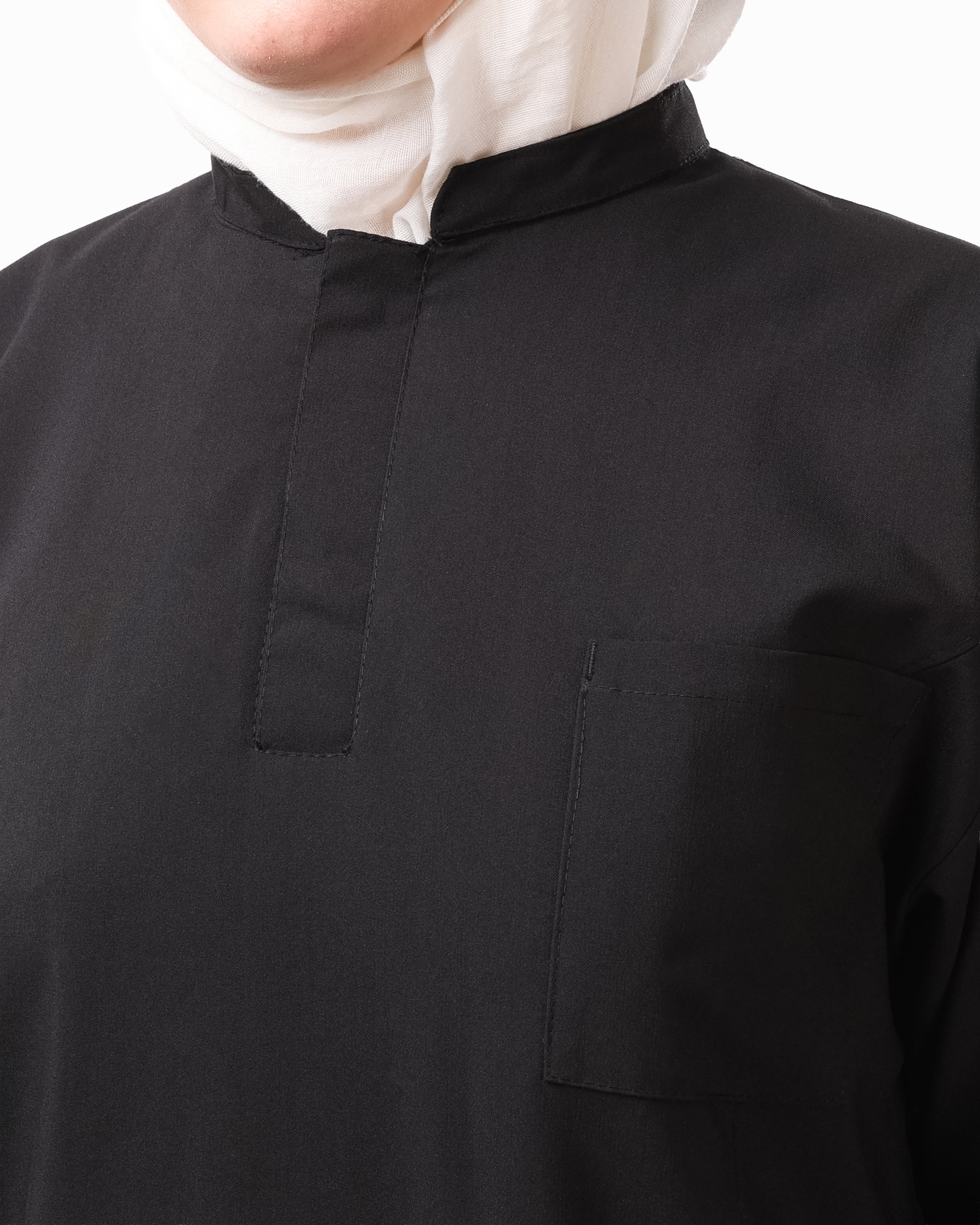 Black QUEEN Long Tunic – KEMET Modest Series