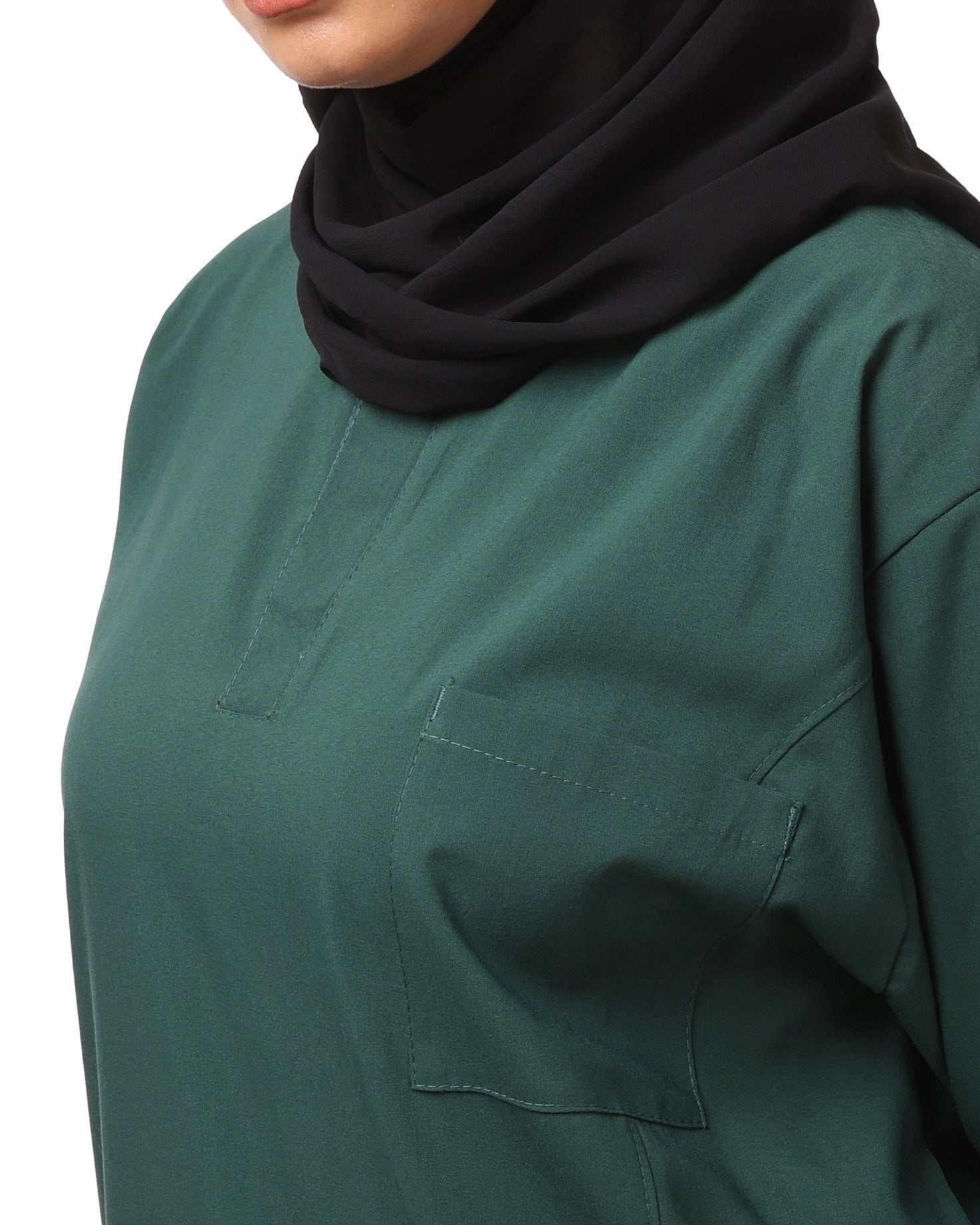 Green QUEEN Long Tunic – KEMET Modest Series