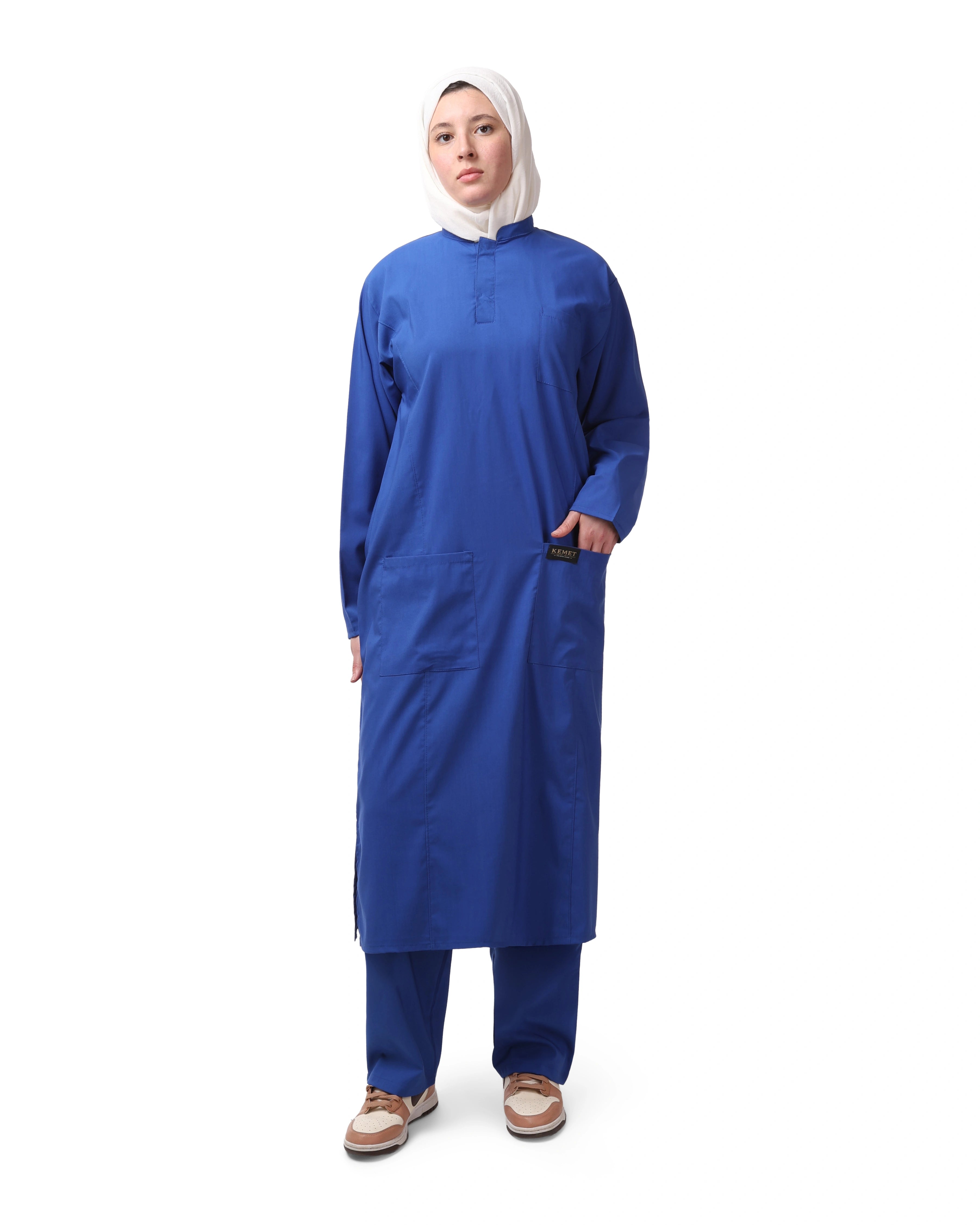 Royal Blue QUEEN Long Tunic – KEMET Modest Series