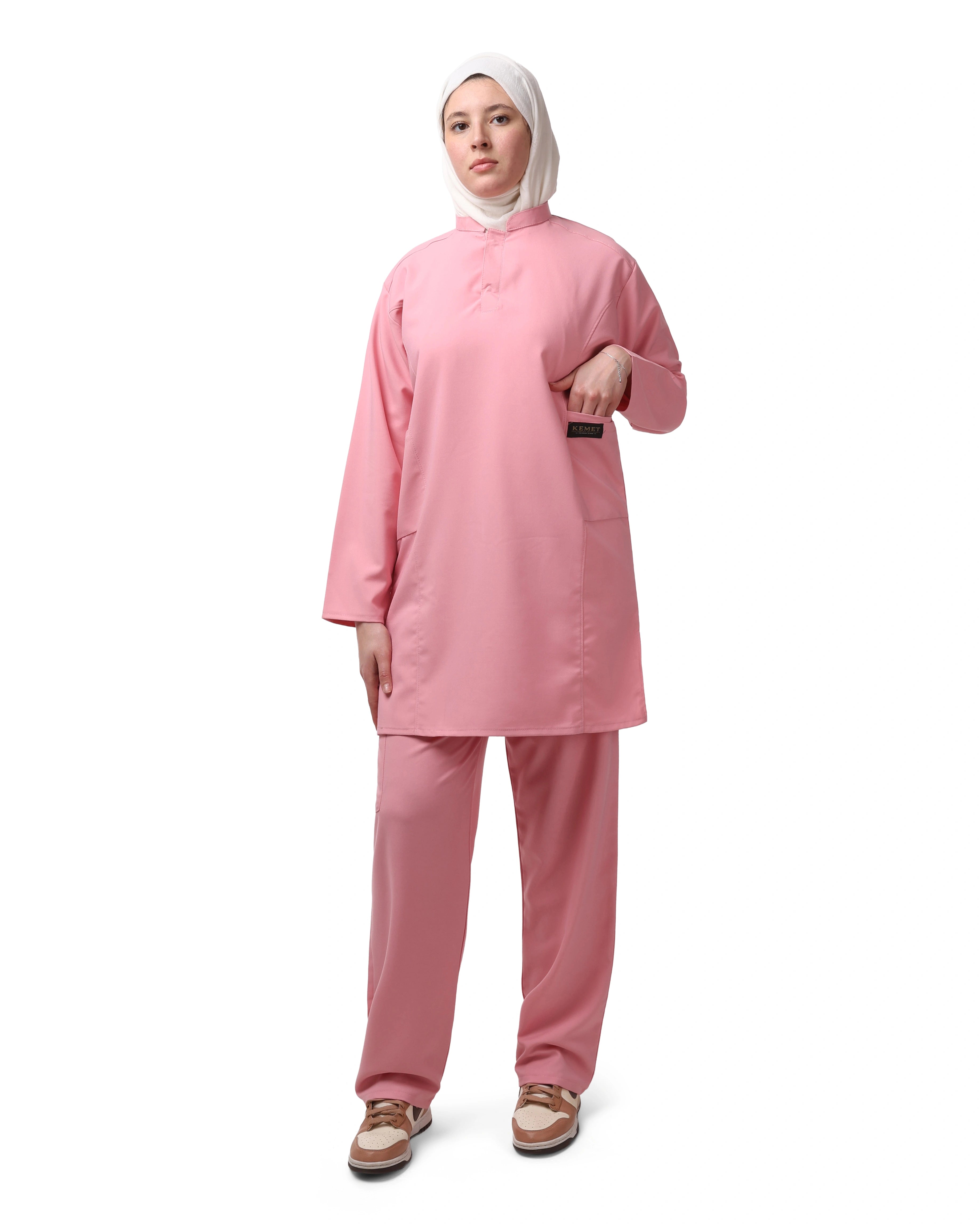 Pink CLEIA Mid Tunic – KEMET Modest Series