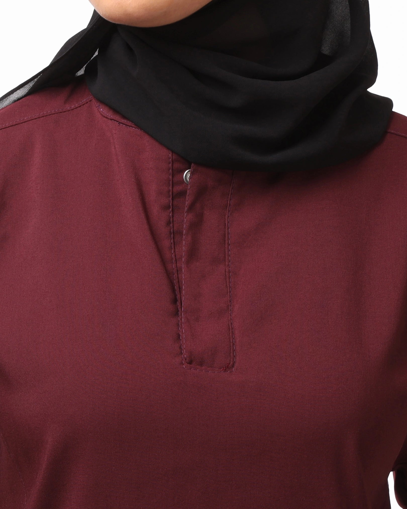 Burgandy CLEIA Mid Tunic – KEMET Modest Series