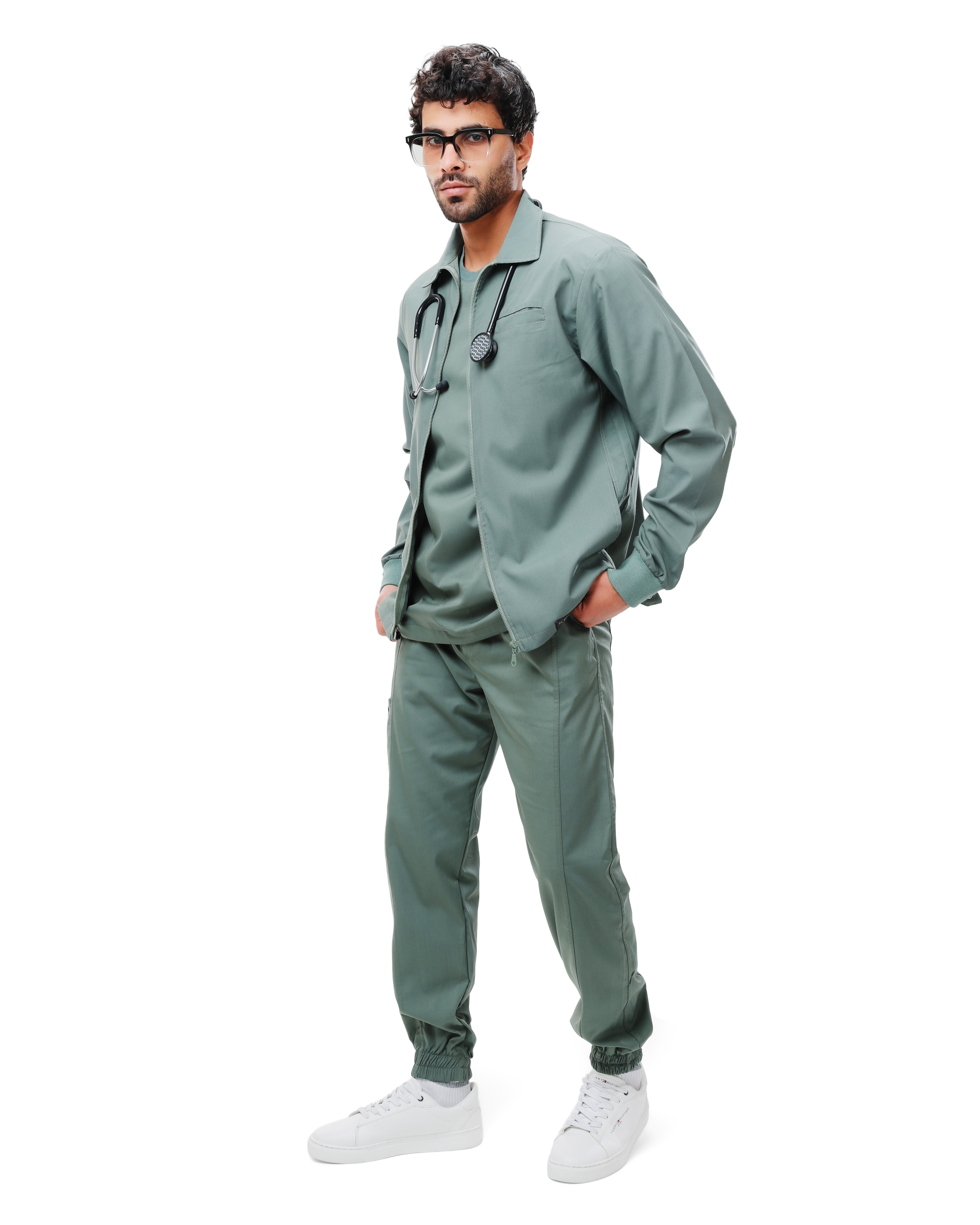 Elite Jacket Scrub From KEMET - Olive