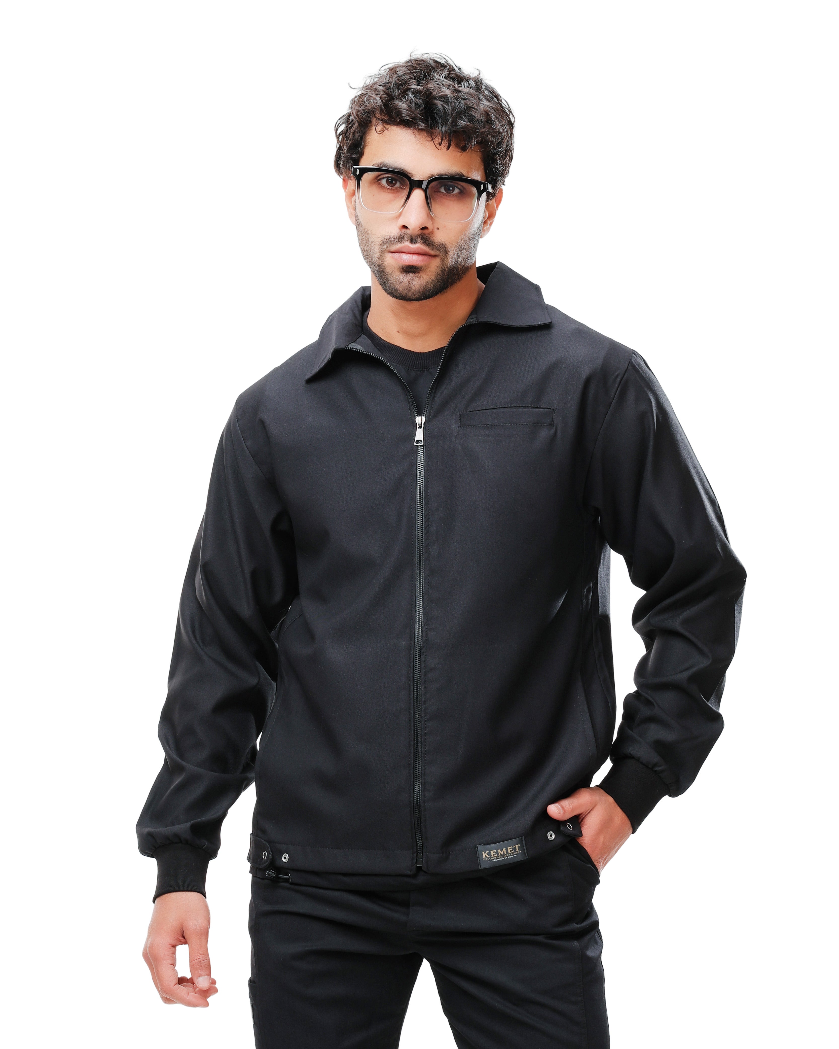 Elite Jacket Scrub From KEMET - Black