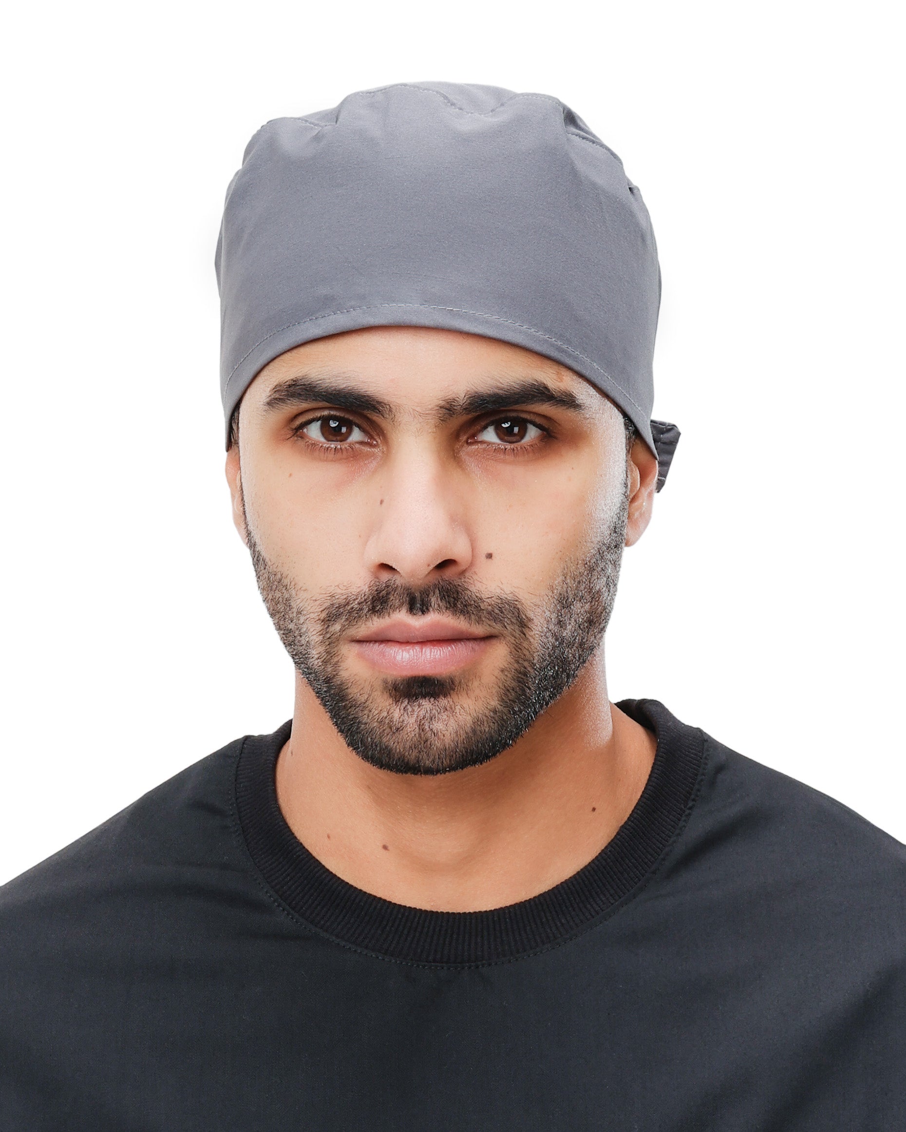 Grey Non - Printed Head Cap