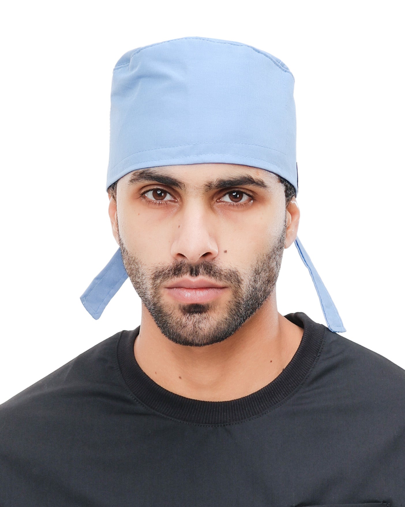 Sky Blue Non - Printed Head Cap