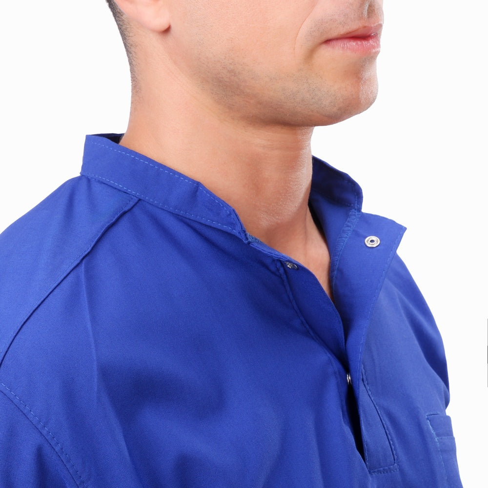 Premium Unisex Half Coller Scrub Royal blue