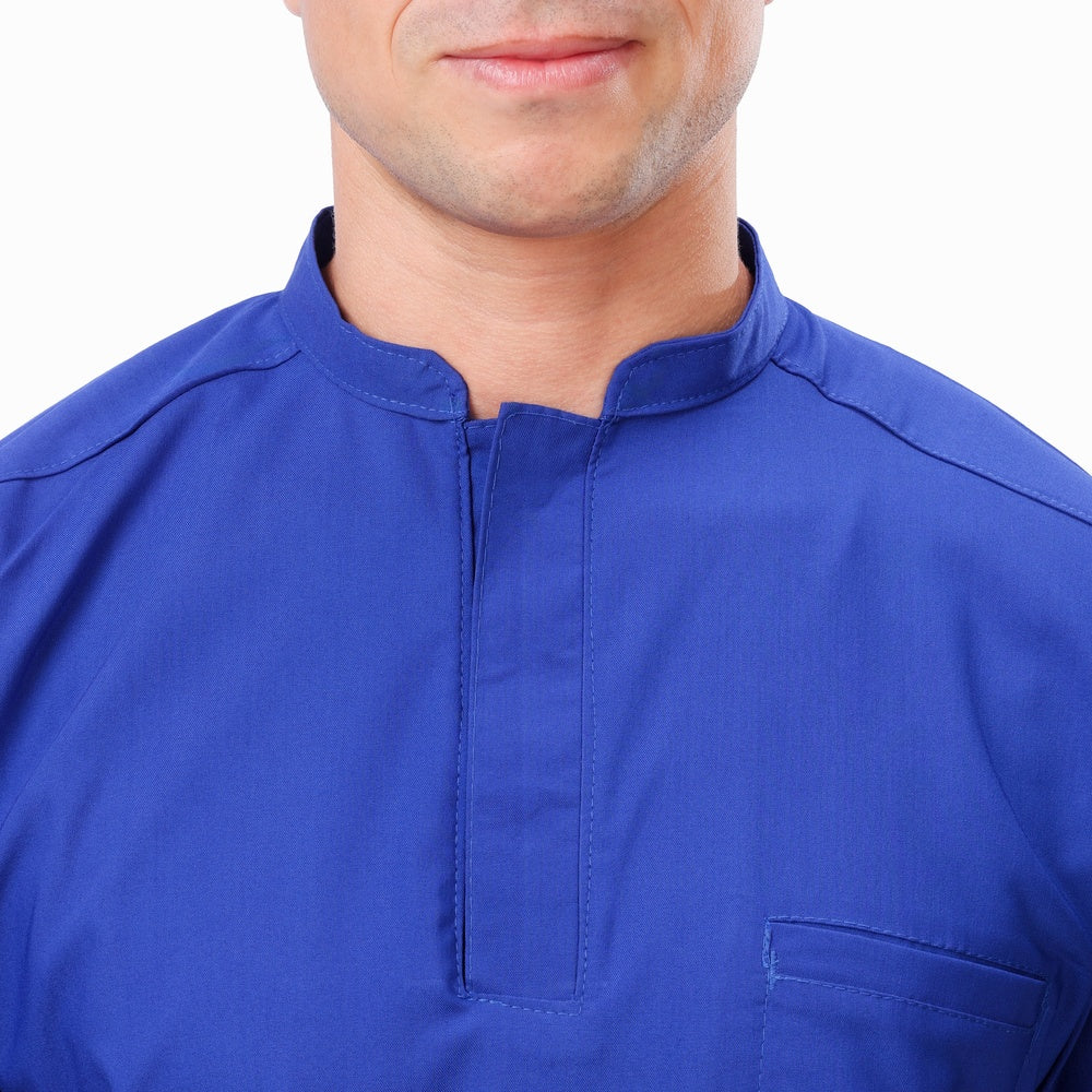 Premium Unisex Half Coller Scrub Royal blue