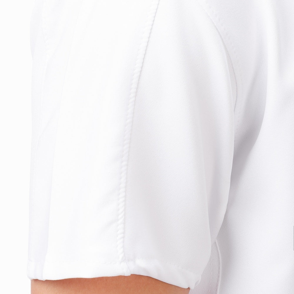 Premium Unisex Half Coller Scrub White