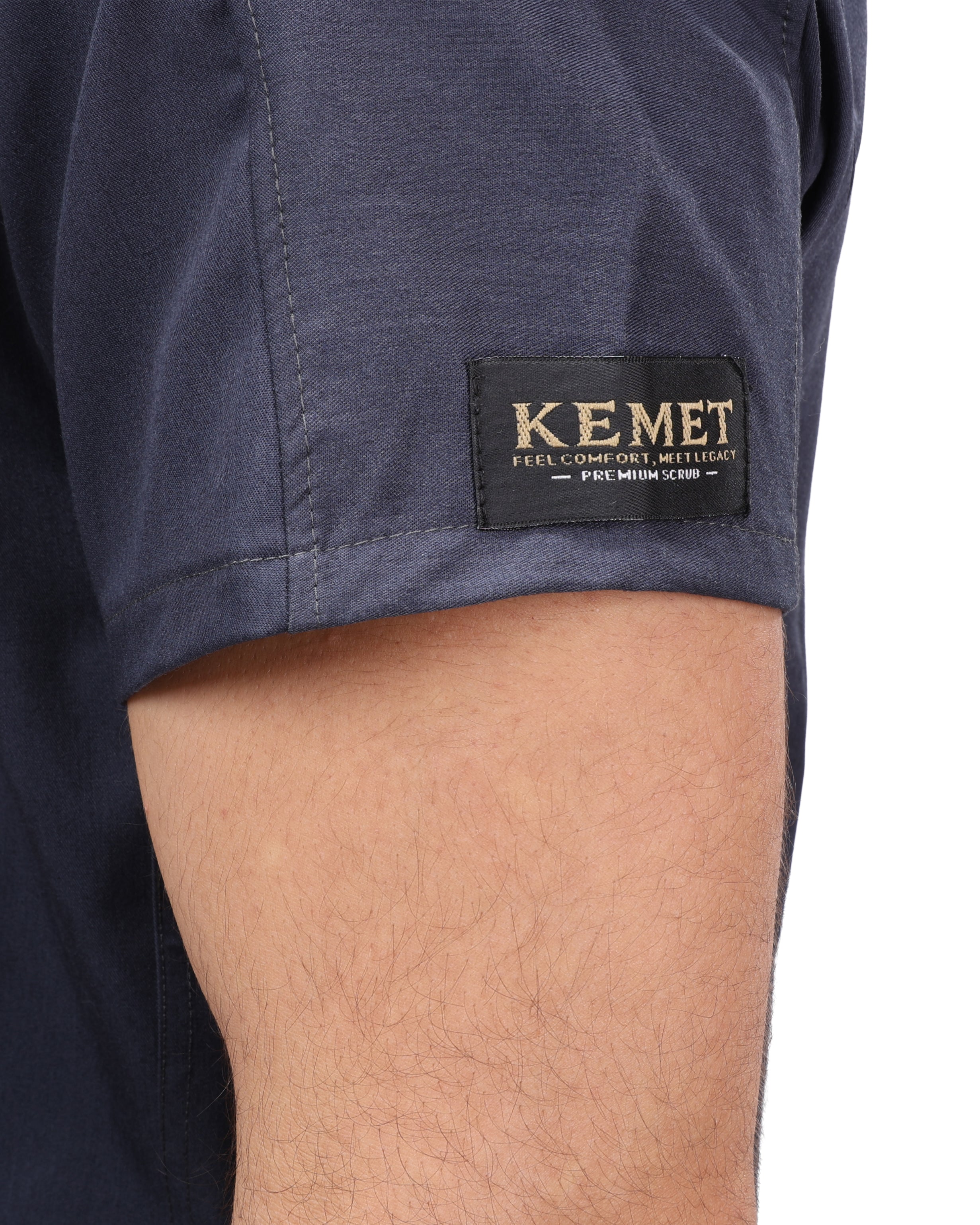 Premium Unisex Half Coller Scrub Grey