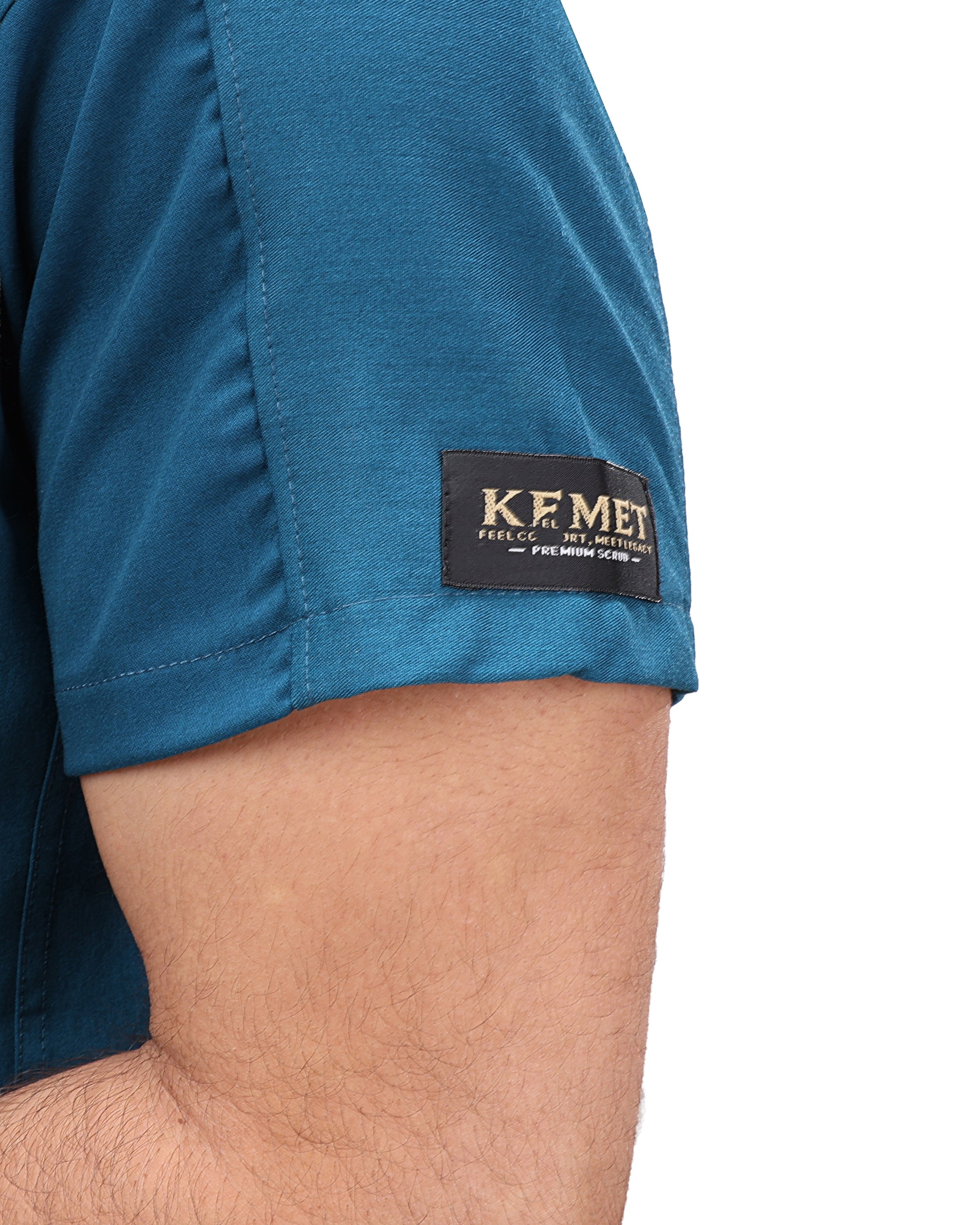 Premium Unisex Half Coller Scrub Teal