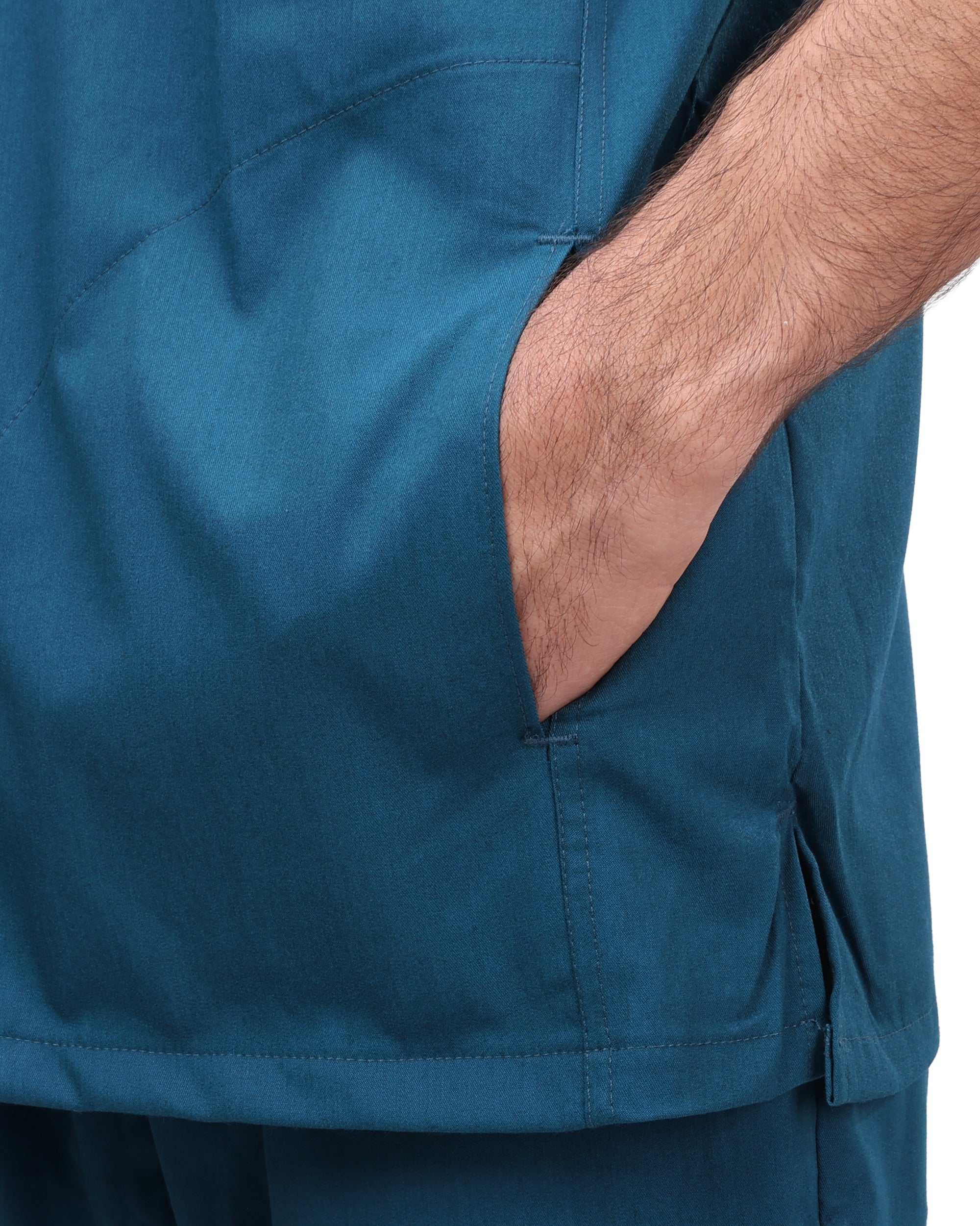 Premium Unisex Half Coller Scrub Teal